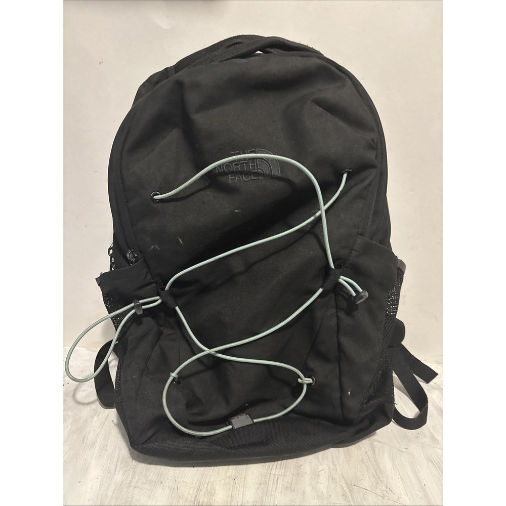 The North Face Jester Backpack Black Blue Bungee FlexVent 17 Inch Bag